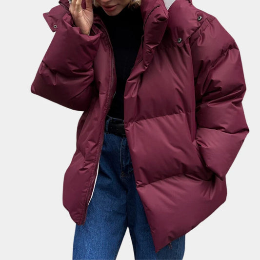 Modische Winterjacke für Damen - Lockere Steppjacke mit warmem Innenfutter