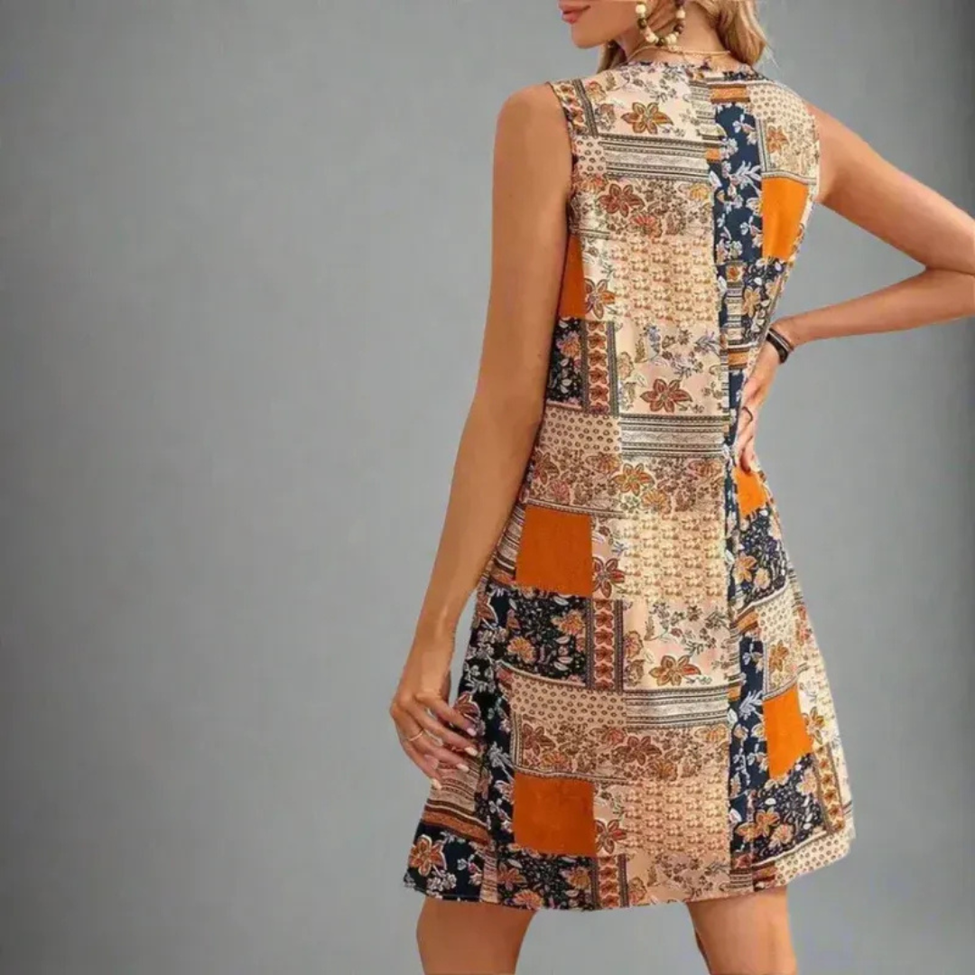 Natalia | Damen Sommerkleid Mini im Boho Stil