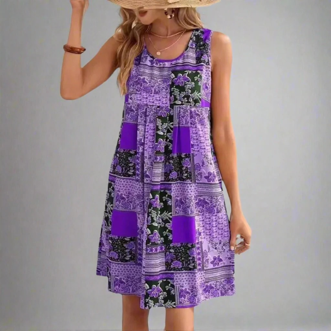 Natalia | Damen Sommerkleid Mini im Boho Stil