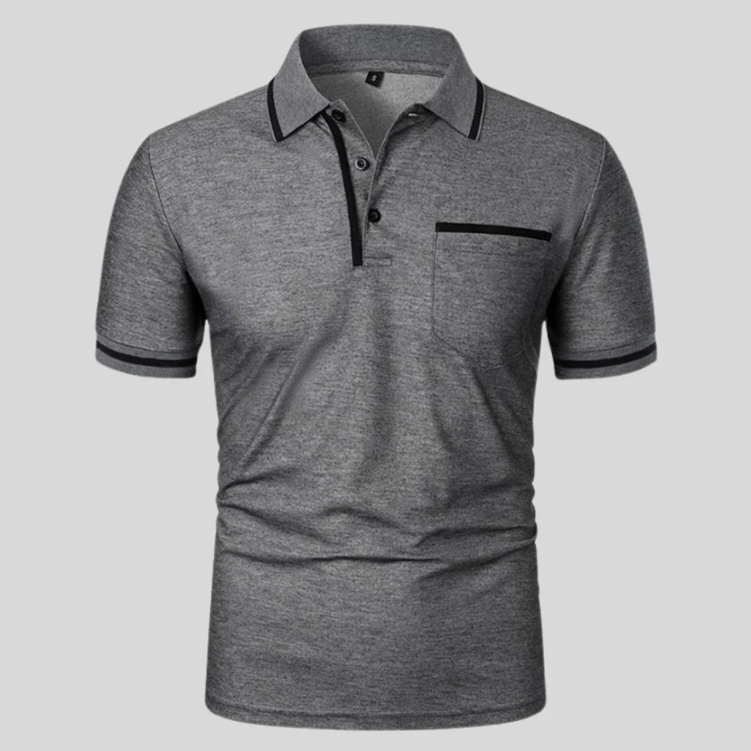 Nino | Herren Poloshirt Mit Kontrast Und Taschen Für Alltag
