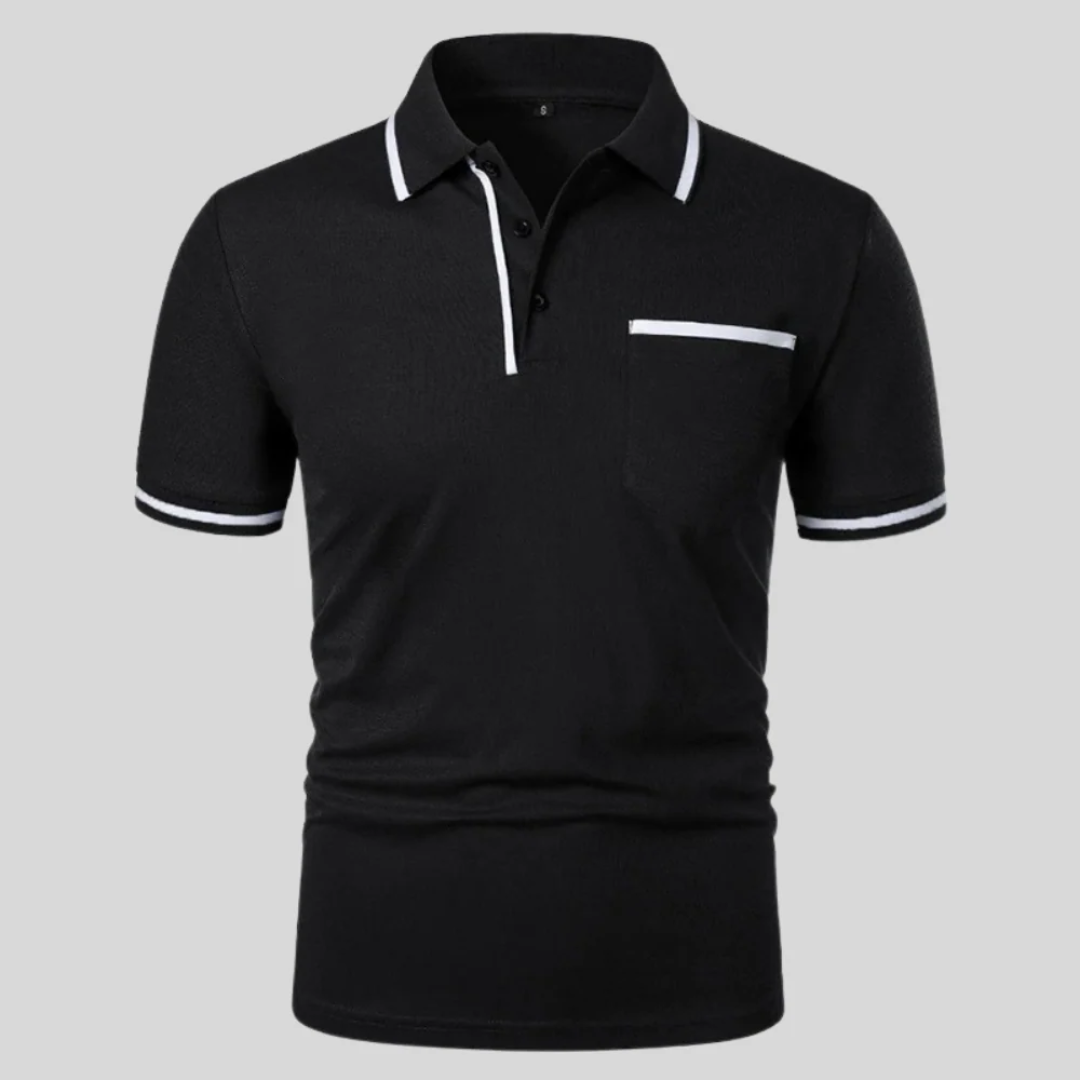 Nino | Herren Poloshirt Mit Kontrast Und Taschen Für Alltag