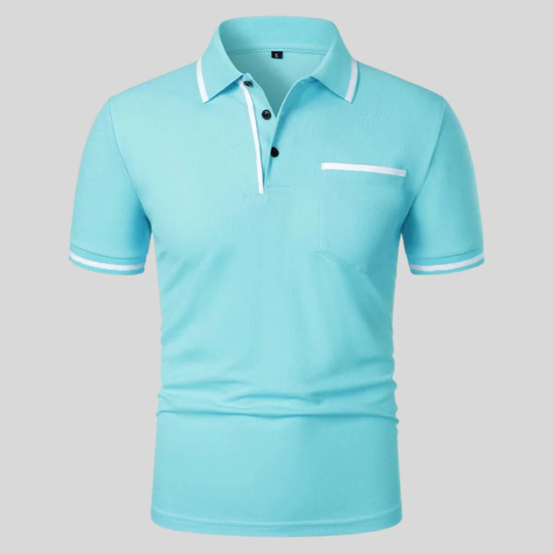 Nino | Herren Poloshirt Mit Kontrast Und Taschen Für Alltag