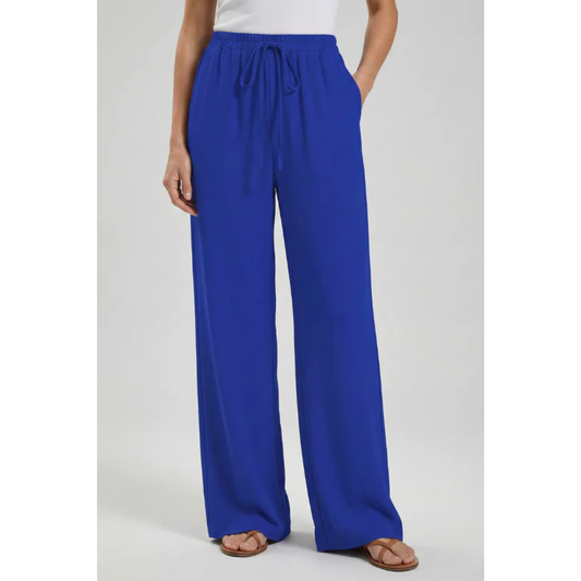 Nira | Damen Palazzo Hose Mit Kordelzug Für Freizeit