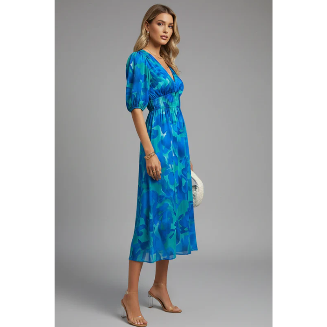 Noelle | Damen Midikleid Für Alltag Und Freizeit