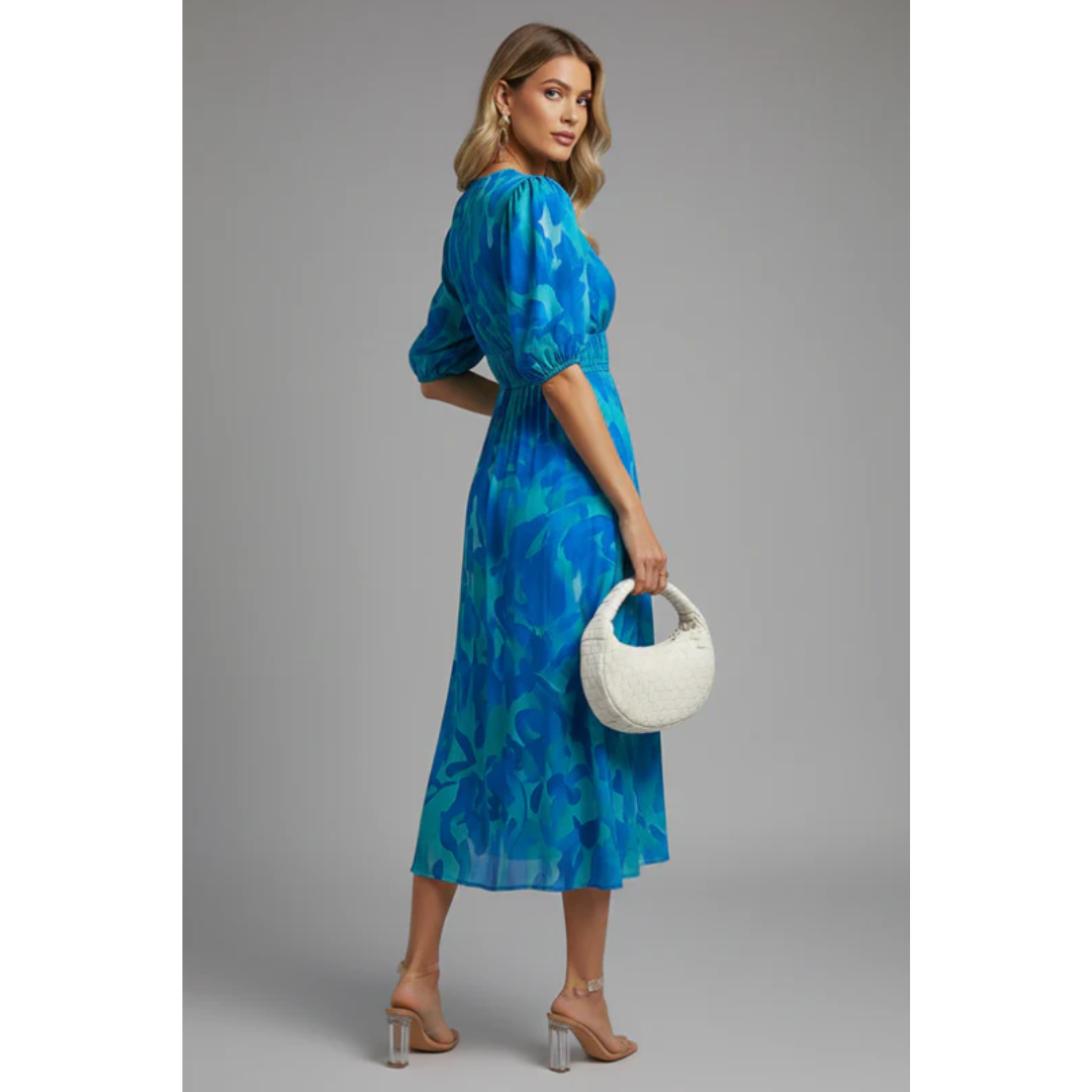 Noelle | Damen Midikleid Für Alltag Und Freizeit