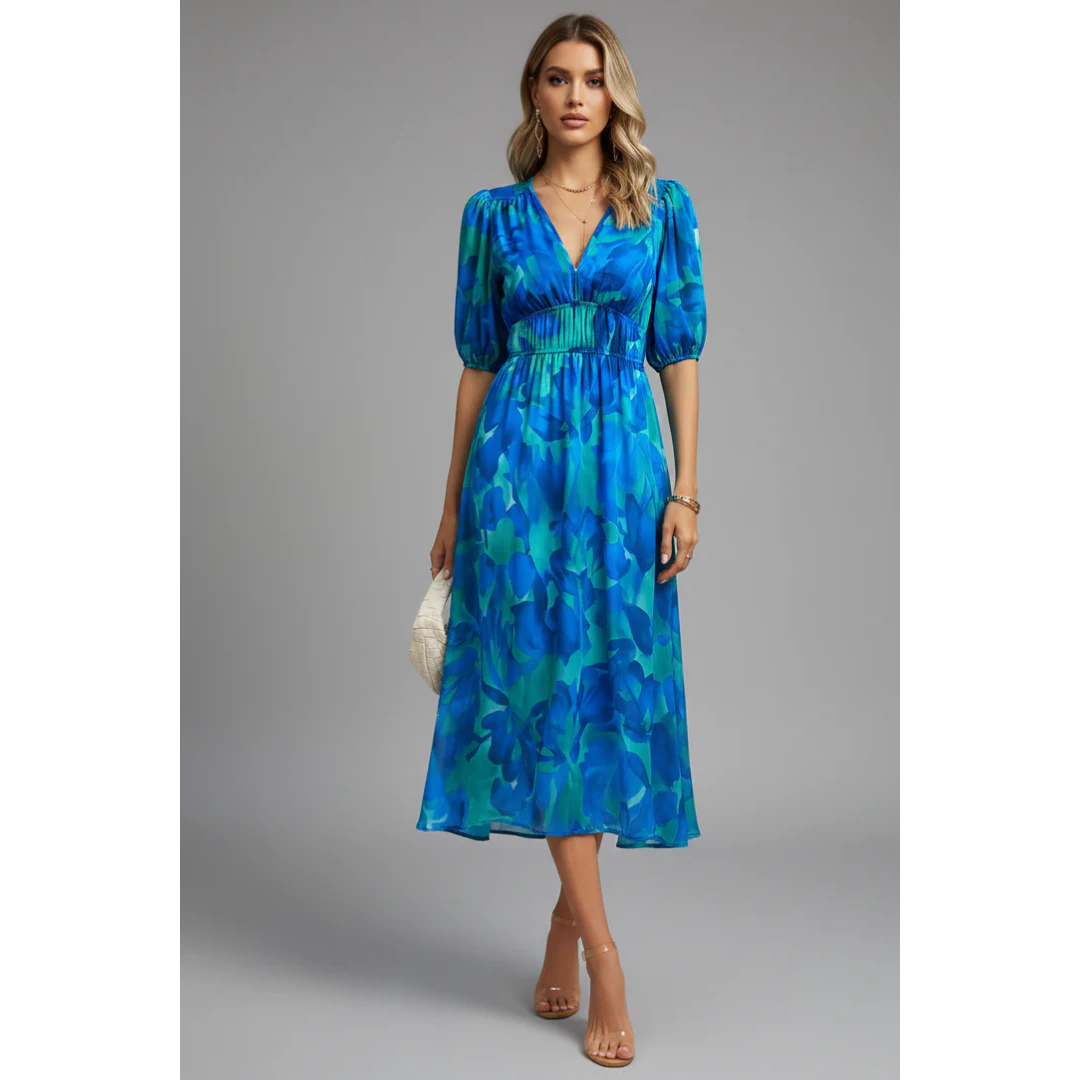 Noelle | Damen Midikleid Für Alltag Und Freizeit