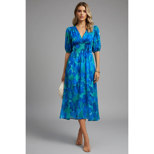 Noelle | Damen Midikleid Für Alltag Und Freizeit