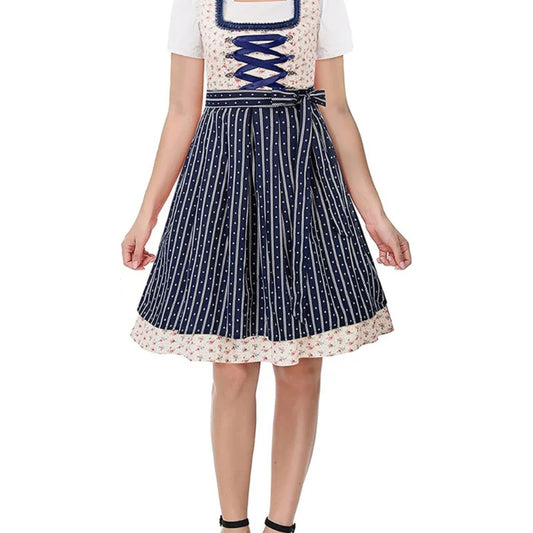 Oktoberfest Dirndl Kleider - Traditionelles bayerisches Blumenoutfit für Frauen
