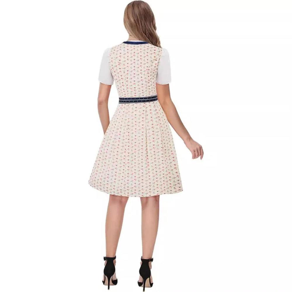 Oktoberfest Dirndl Kleider - Traditionelles bayerisches Blumenoutfit für Frauen