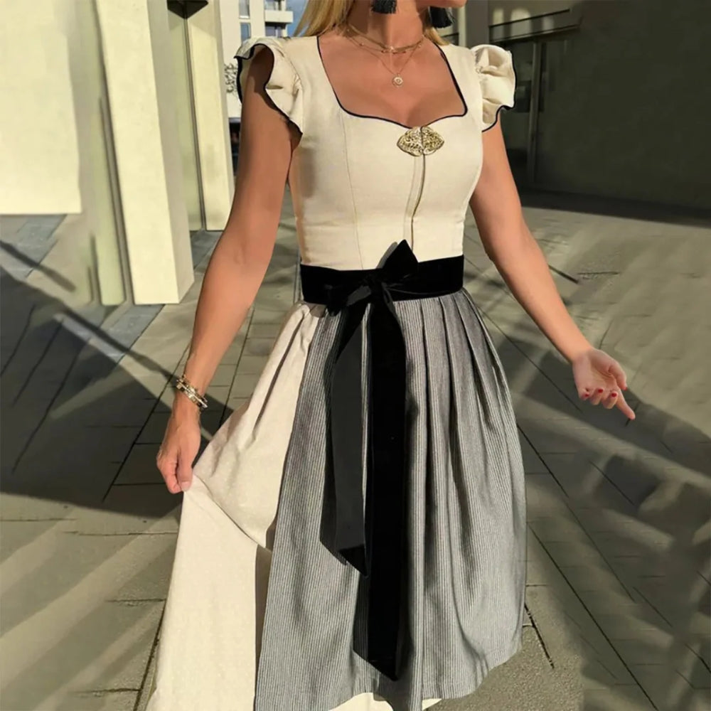 Oktoberfest-Dirndlkleider – Cannstatter weißes Kleid für den Sommer