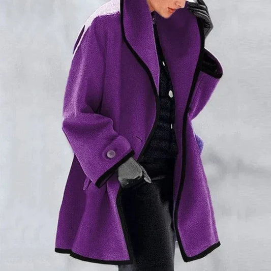 Oversize Winterjacke – Damenmantel mit großen Taschen