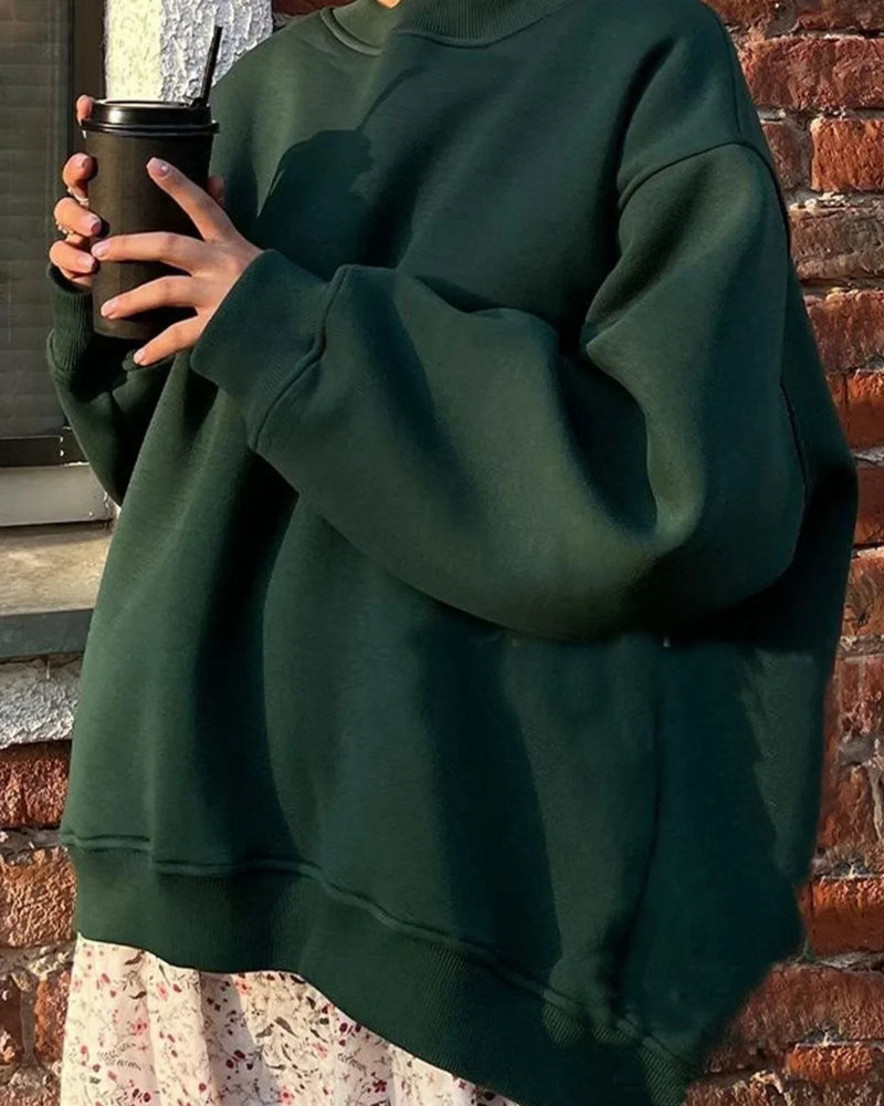 Oversized Pullover Damen – Bequemer Rundhalspullover für Freizeit und Alltag