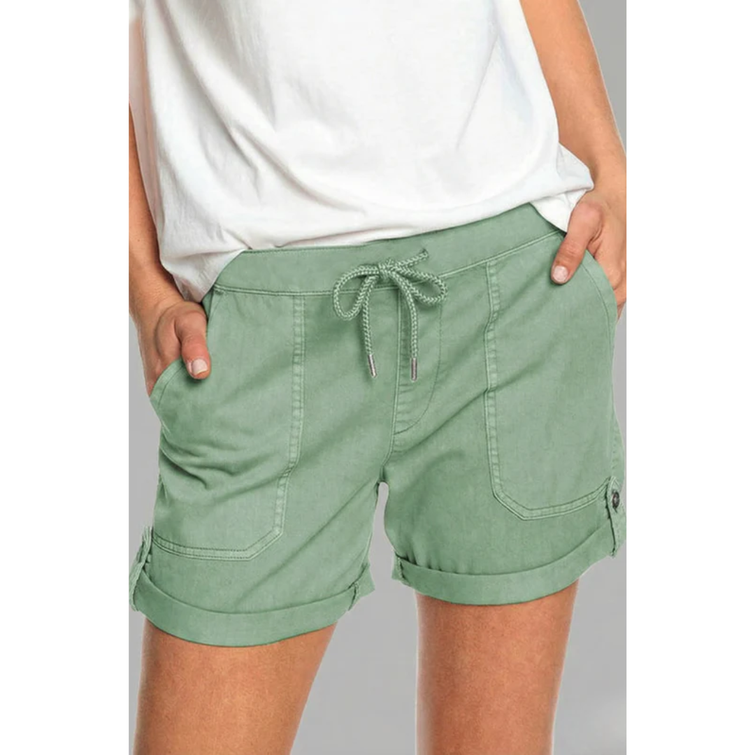 Paula | Damen Shorts Mit Kordelzug Und Taschen Für Alltag