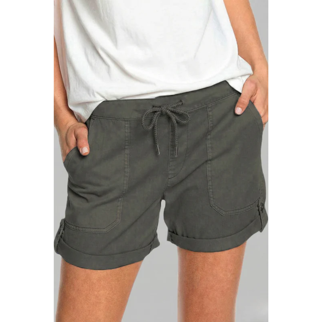 Paula | Damen Shorts Mit Kordelzug Und Taschen Für Alltag