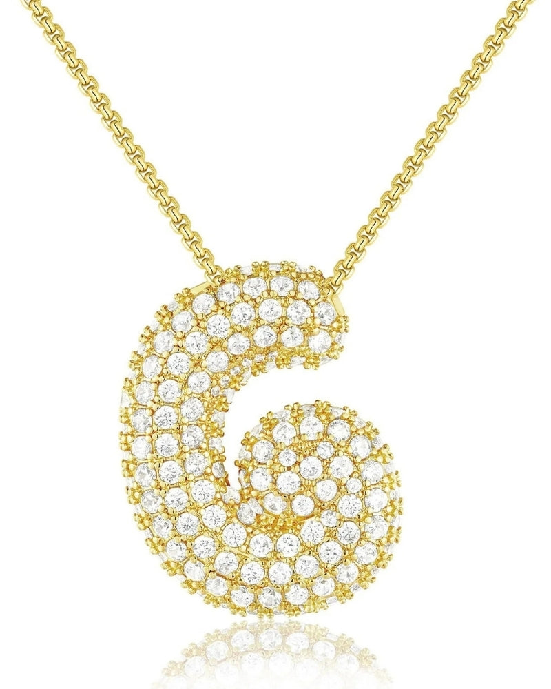 Personalisierte Bubble Kette – Alphabet-Halskette für den Alltag