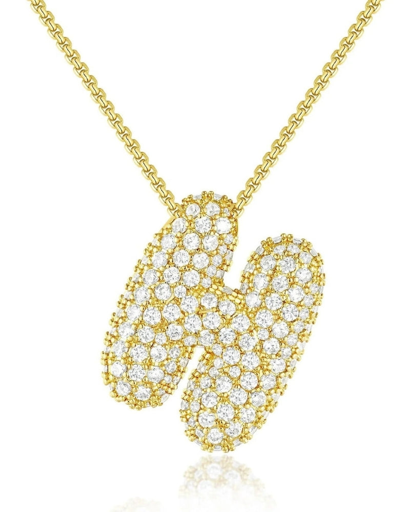 Personalisierte Bubble Kette – Alphabet-Halskette für den Alltag