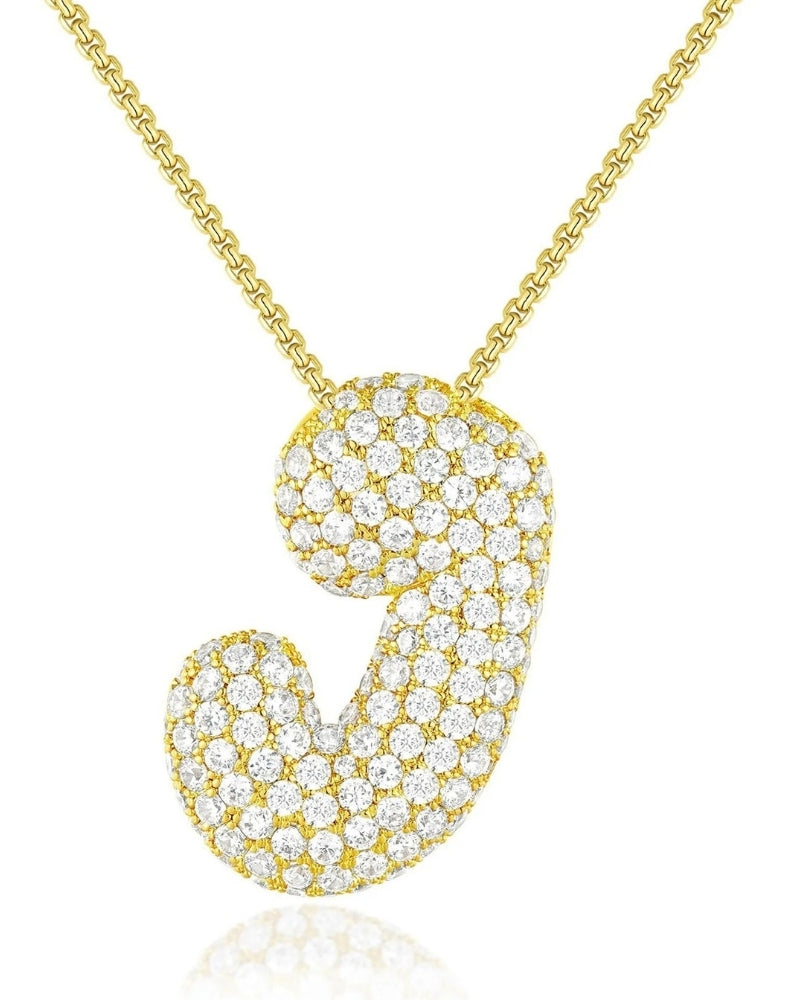 Personalisierte Bubble Kette – Alphabet-Halskette für den Alltag