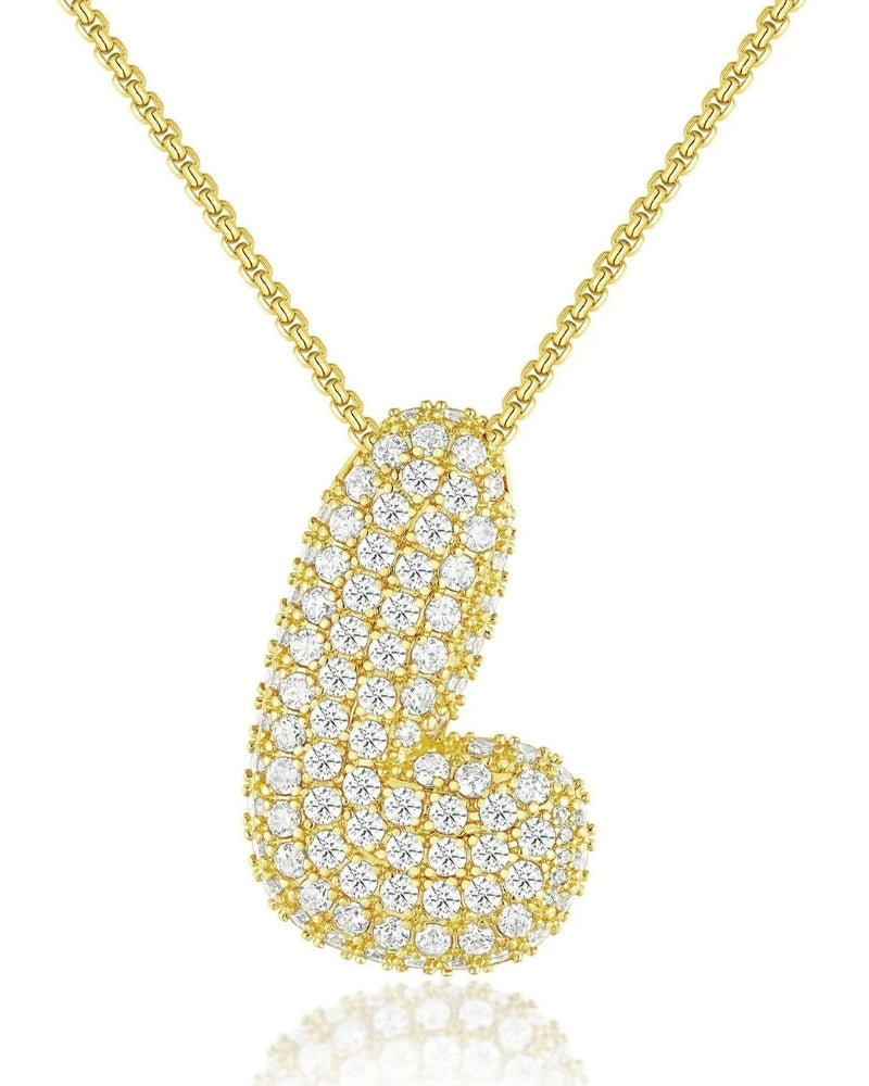 Personalisierte Bubble Kette – Alphabet-Halskette für den Alltag