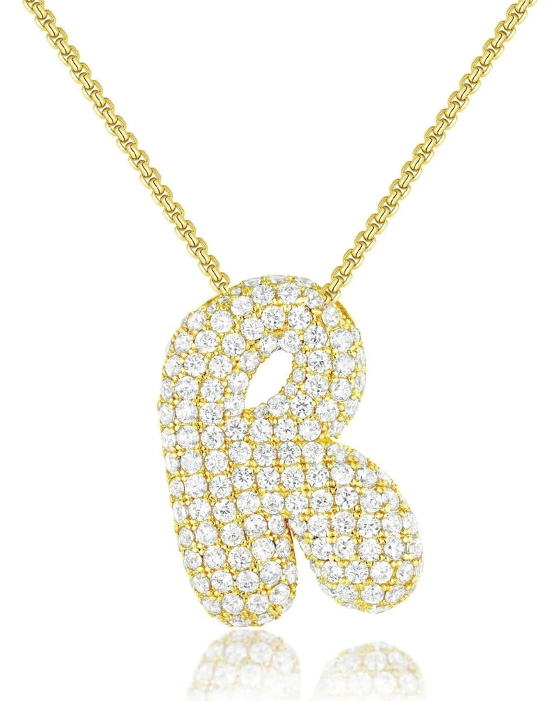 Personalisierte Bubble Kette – Alphabet-Halskette für den Alltag