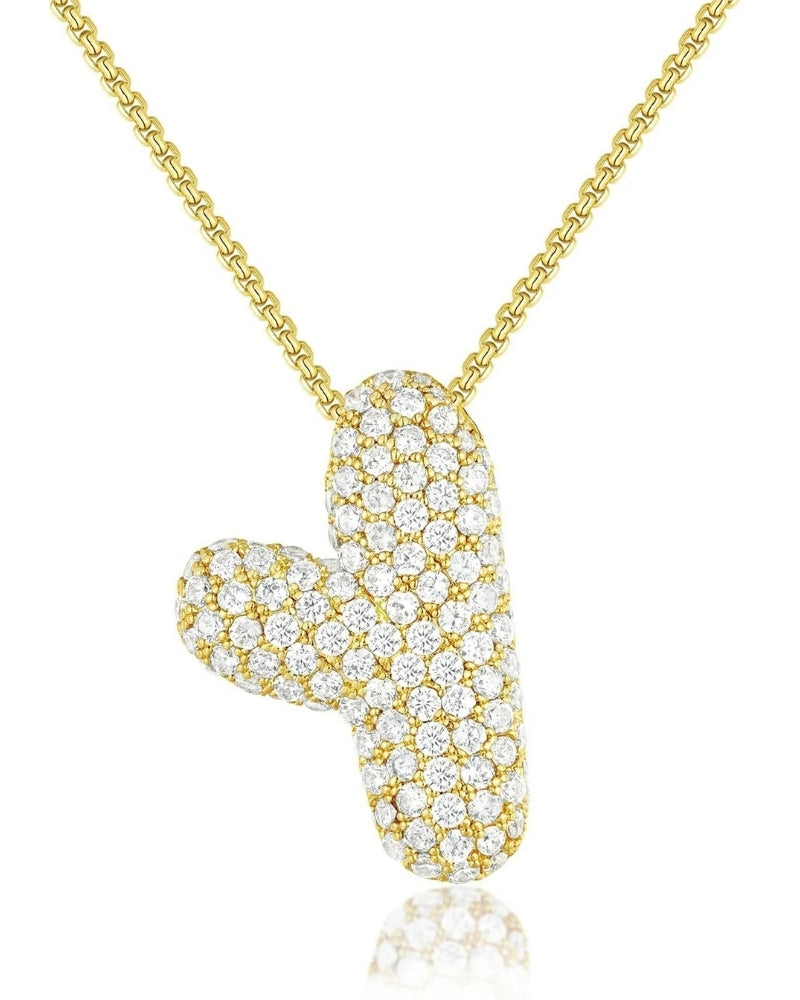 Personalisierte Bubble Kette – Alphabet-Halskette für den Alltag