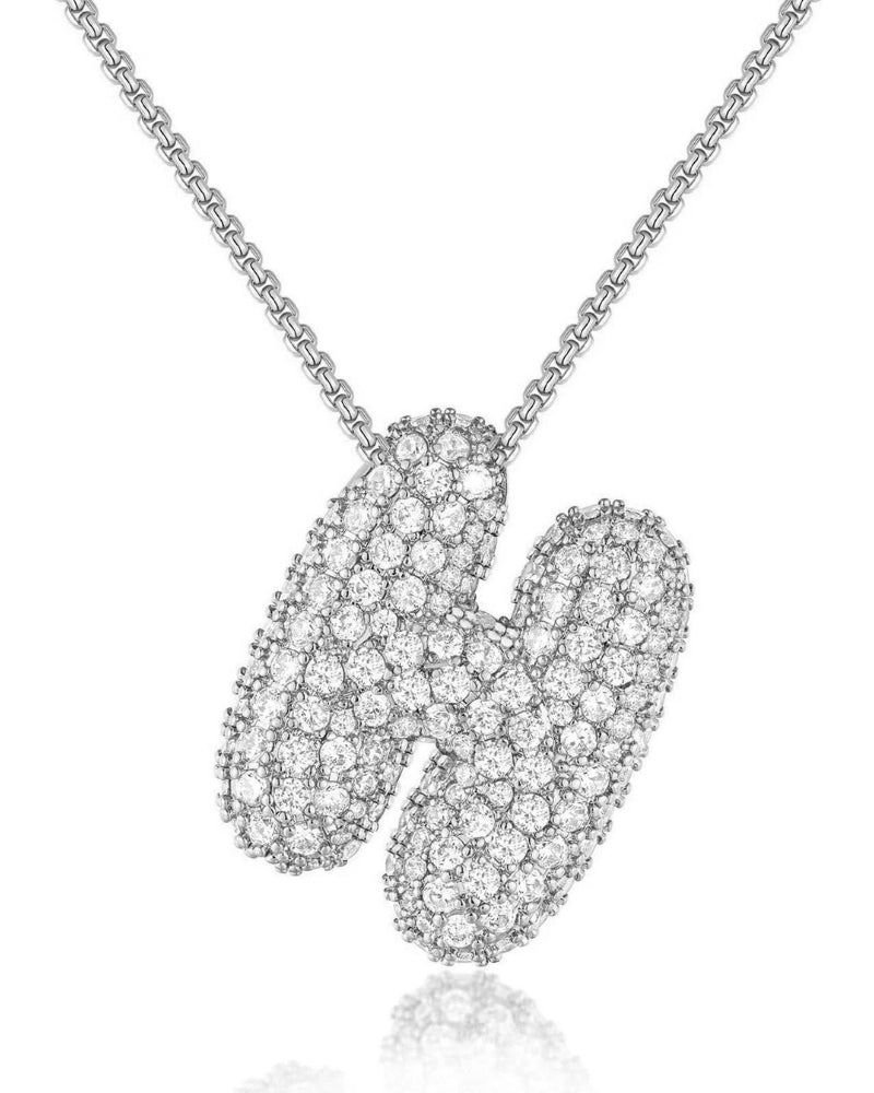 Personalisierte Bubble Kette – Alphabet-Halskette für den Alltag