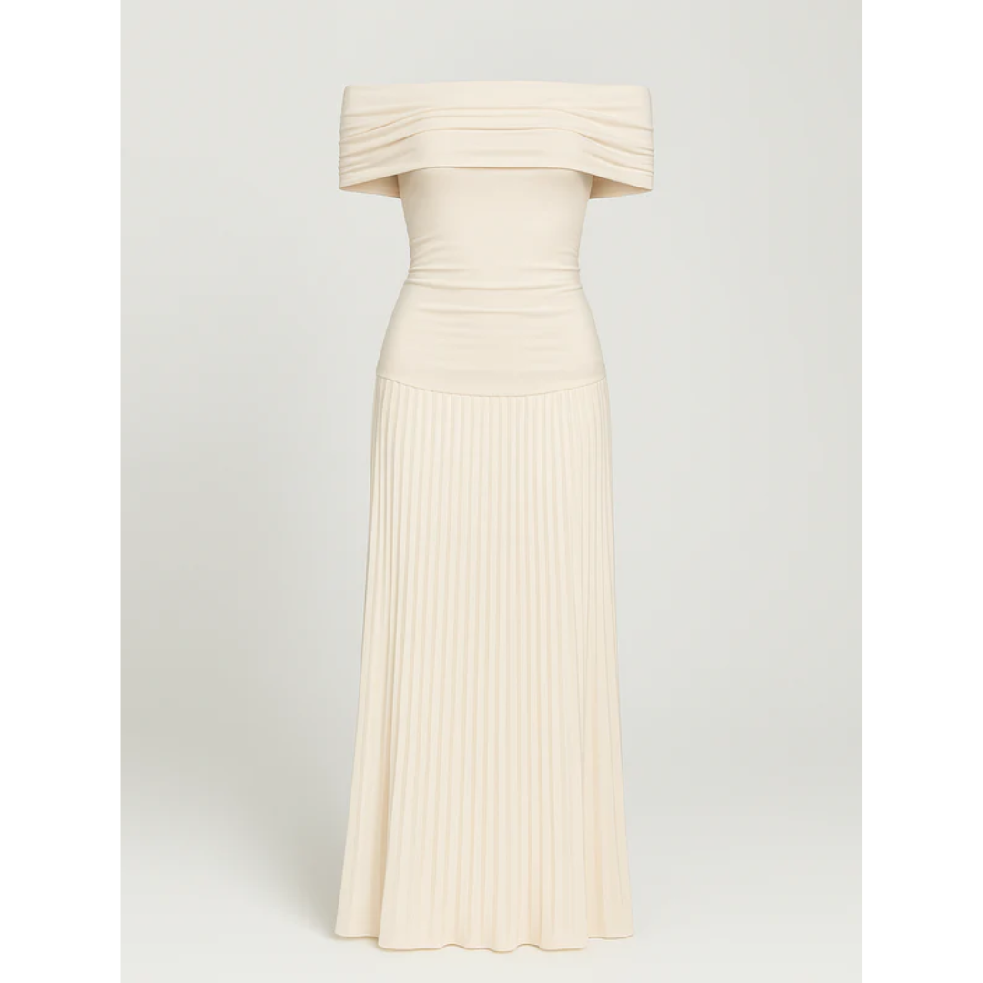 Petra | Damen Maxi Kleid Mit Falten Für Hochzeit