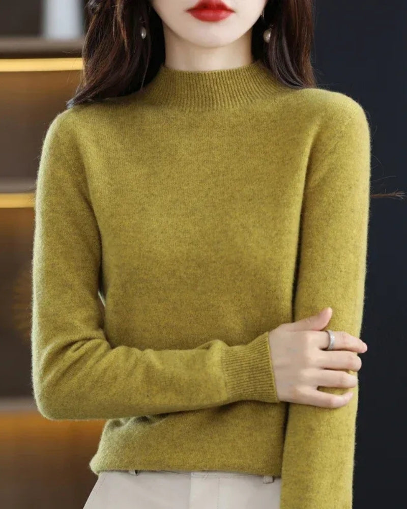 Pullover Damen – Wollpullover aus 100% Wolle für Herbst und Winter