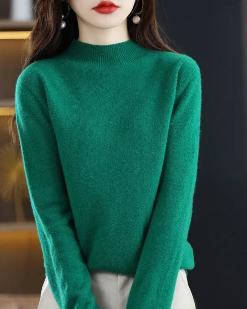 Pullover Damen – Wollpullover aus 100% Wolle für Herbst und Winter