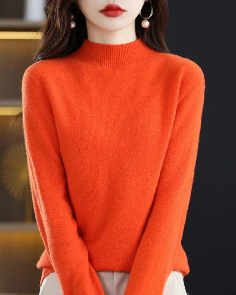 Pullover Damen – Wollpullover aus 100% Wolle für Herbst und Winter