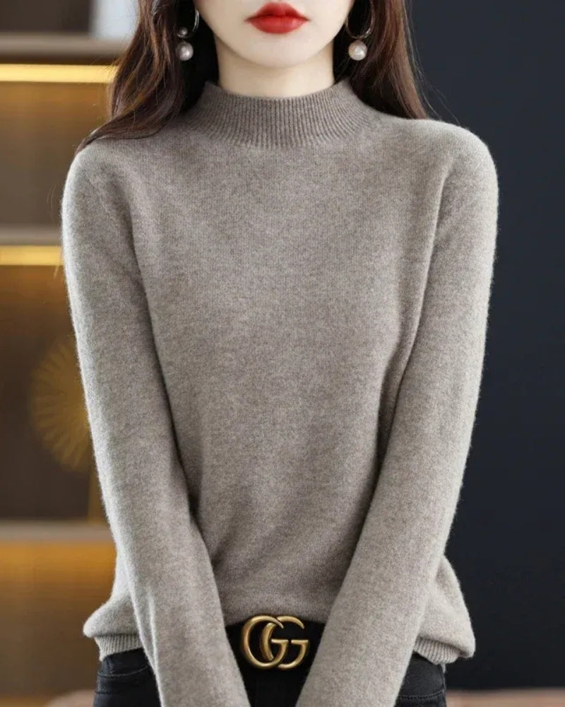 Pullover Damen – Wollpullover aus 100% Wolle für Herbst und Winter