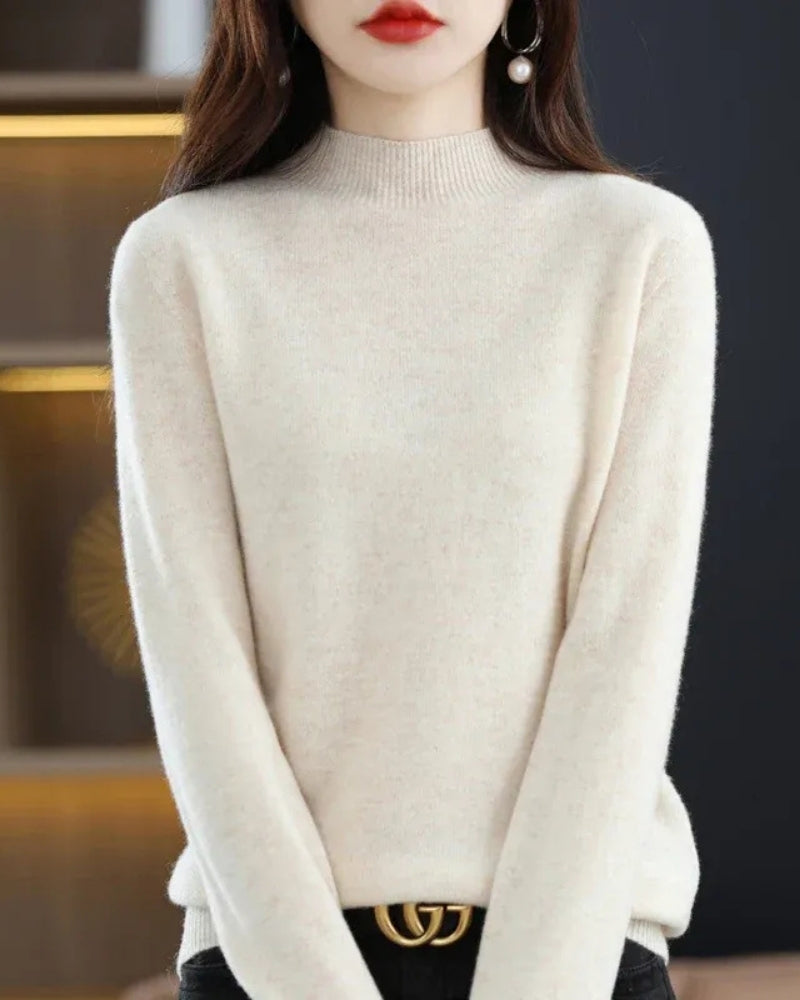 Pullover Damen – Wollpullover aus 100% Wolle für Herbst und Winter