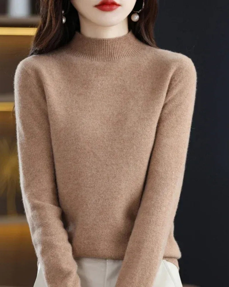 Pullover Damen – Wollpullover aus 100% Wolle für Herbst und Winter