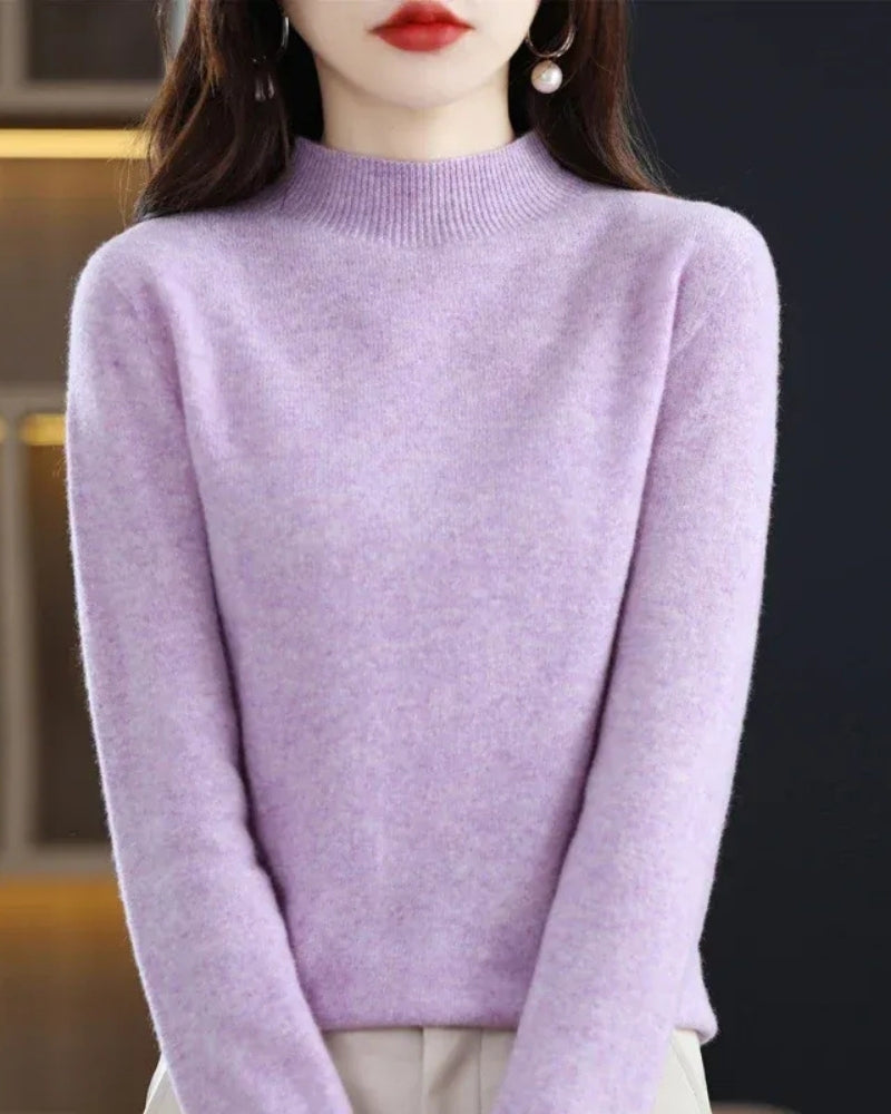 Pullover Damen – Wollpullover aus 100% Wolle für Herbst und Winter