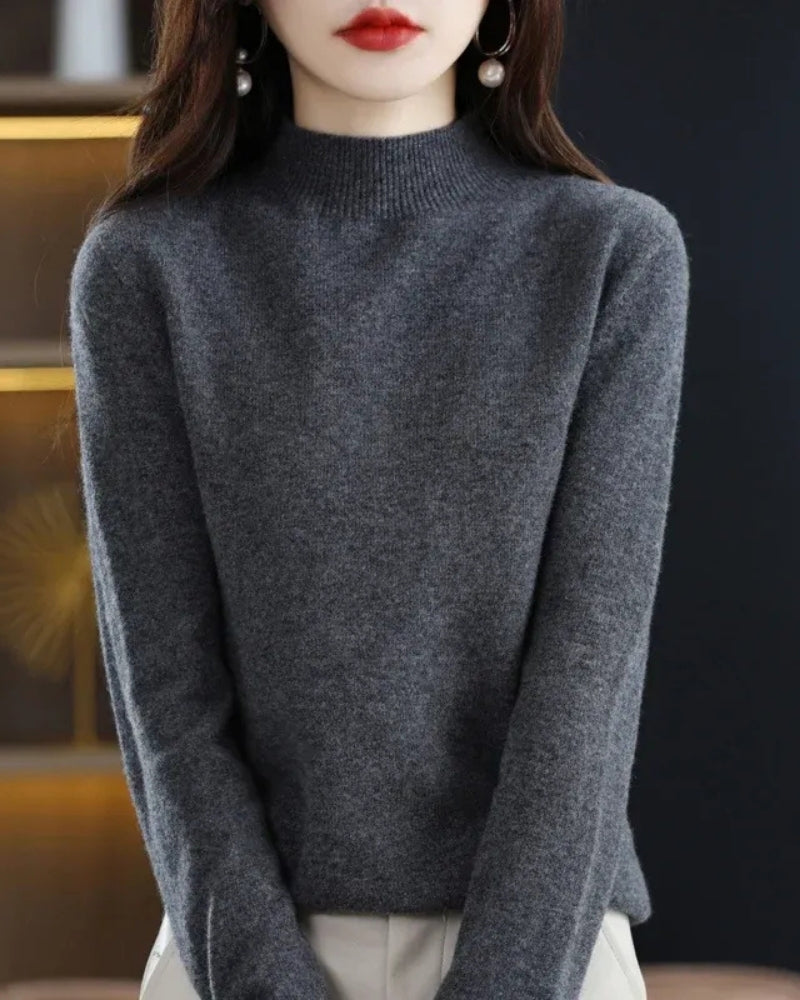 Pullover Damen – Wollpullover aus 100% Wolle für Herbst und Winter