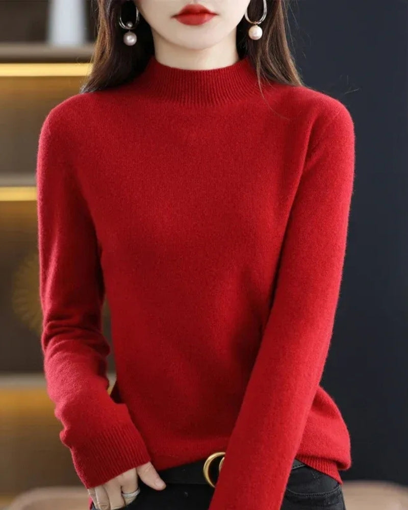 Pullover Damen – Wollpullover aus 100% Wolle für Herbst und Winter