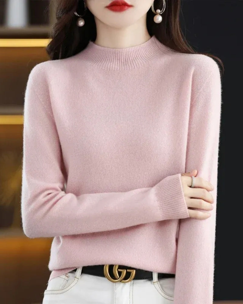 Pullover Damen – Wollpullover aus 100% Wolle für Herbst und Winter