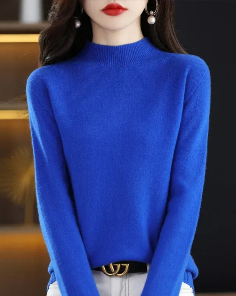 Pullover Damen – Wollpullover aus 100% Wolle für Herbst und Winter