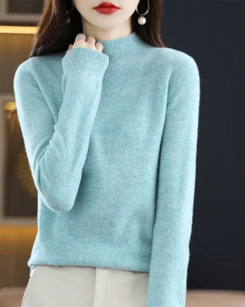 Pullover Damen – Wollpullover aus 100% Wolle für Herbst und Winter