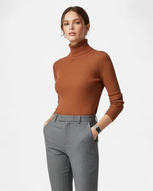 Pullover für Damen – Rollkragen-Design mit klarer Silhouette und vielseitiger Passform
