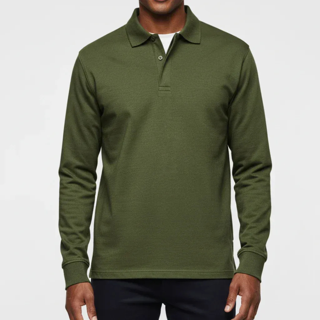 Rainer | Herren Poloshirt Für Alltag Langarm Schlicht