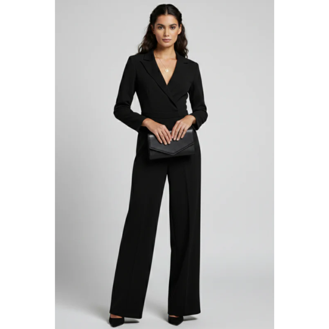 Regine | Damen Jumpsuit Für Abend Mit Gürtel