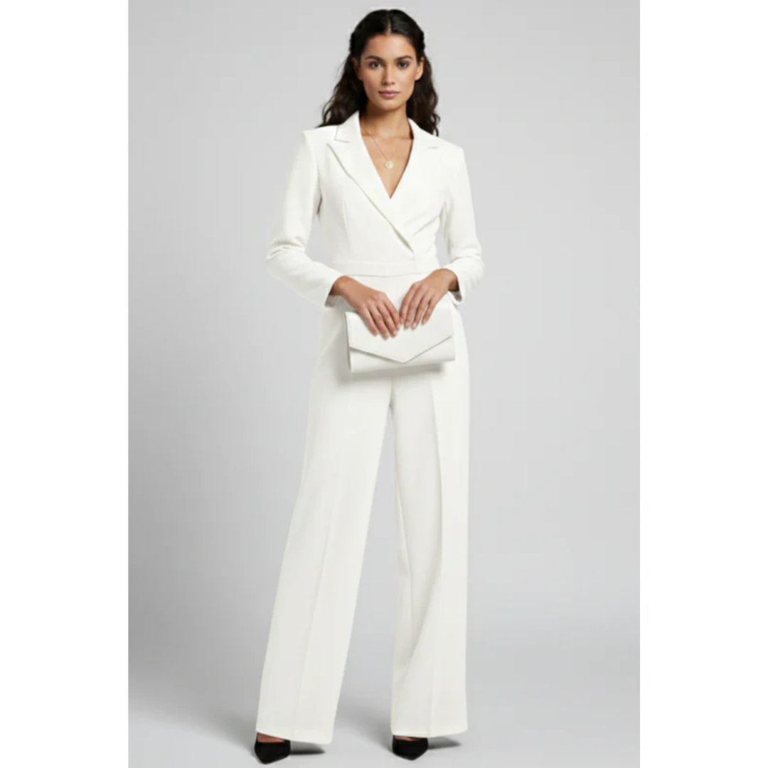 Regine | Damen Jumpsuit Für Abend Mit Gürtel