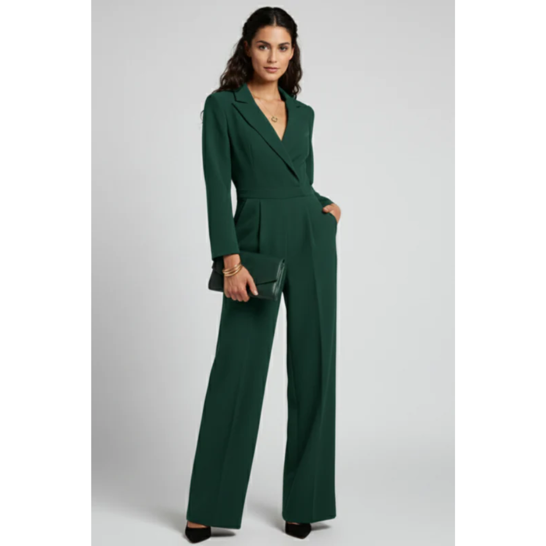Regine | Damen Jumpsuit Für Abend Mit Gürtel
