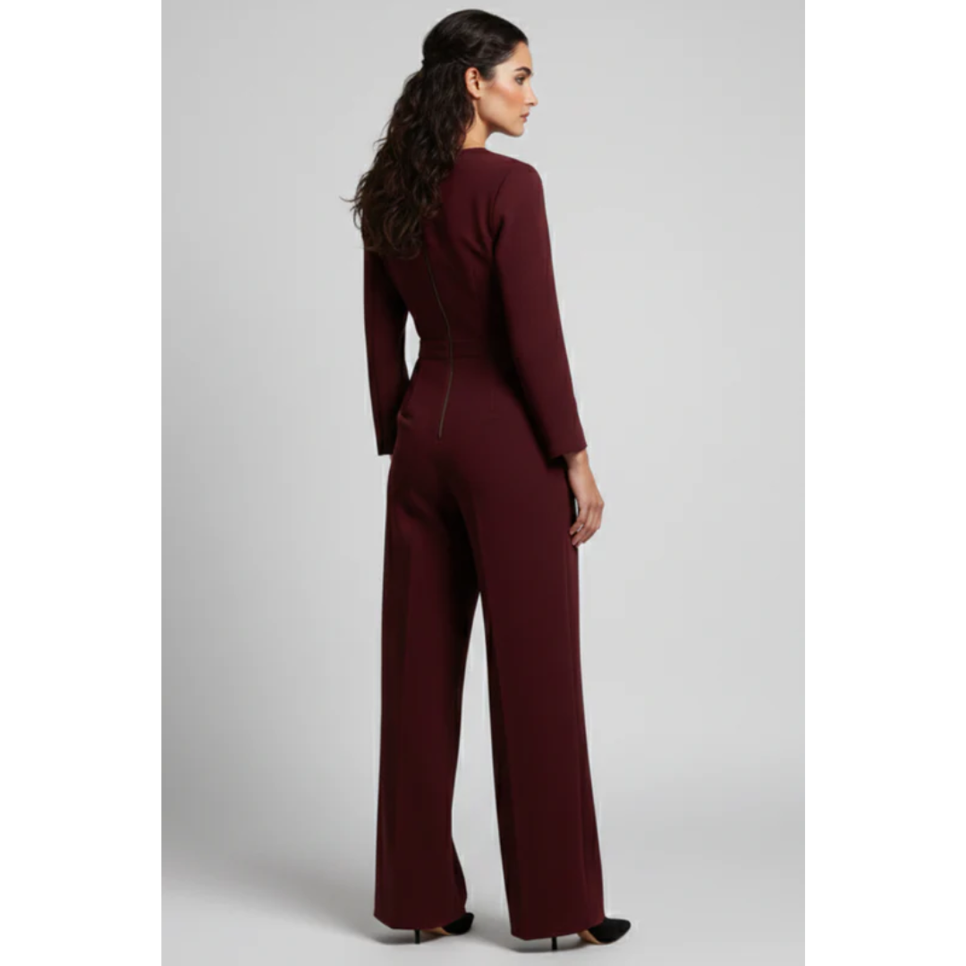 Regine | Damen Jumpsuit Für Abend Mit Gürtel