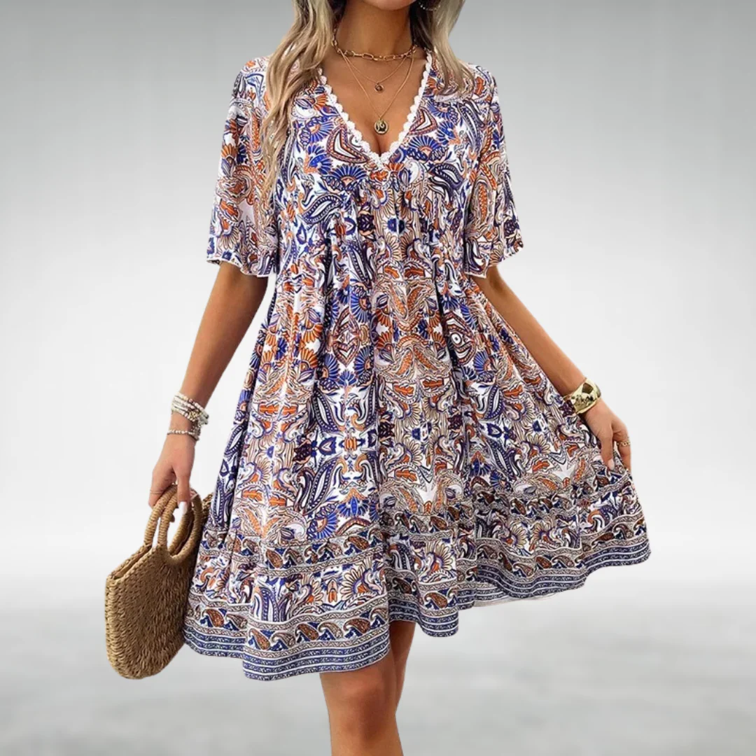 Rika | Damen Minikleid Modern Boho