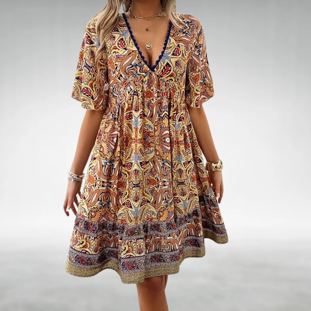 Rika | Damen Minikleid Modern Boho
