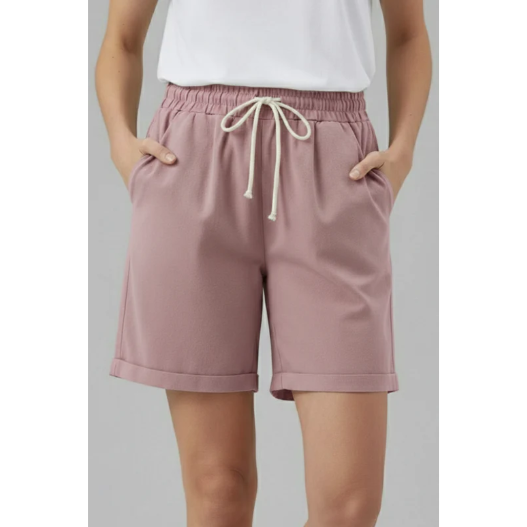 Rike | Damen Shorts Für Alltag Mit Kordelzug Und Taschen