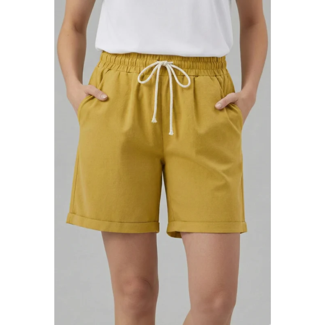 Rike | Damen Shorts Für Alltag Mit Kordelzug Und Taschen