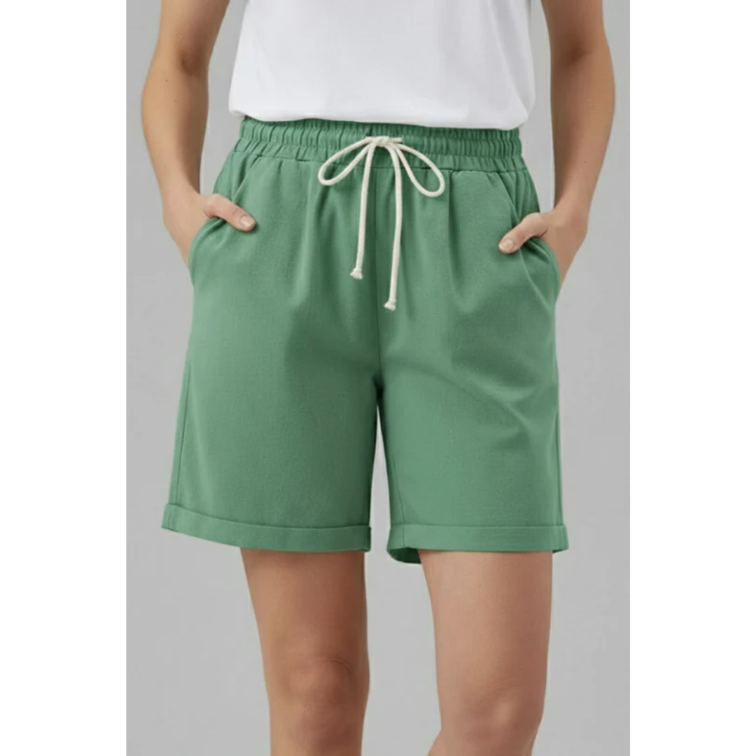Rike | Damen Shorts Für Alltag Mit Kordelzug Und Taschen