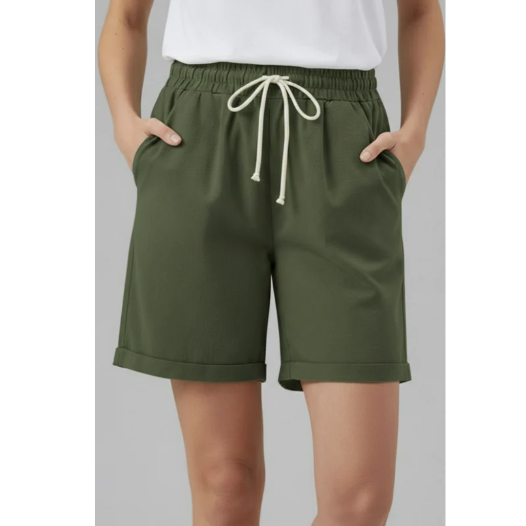 Rike | Damen Shorts Für Alltag Mit Kordelzug Und Taschen